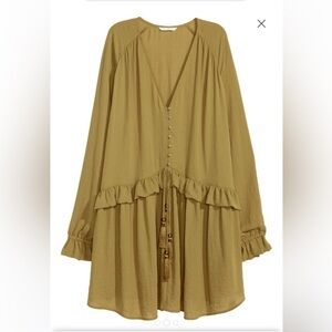 H&M V Neck Crepe Dress Size 6